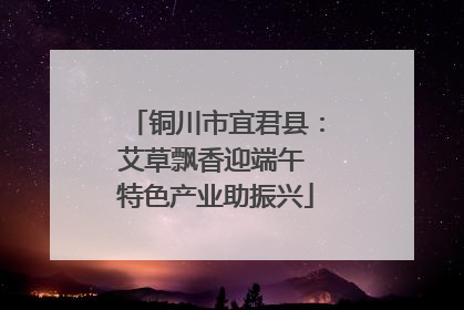 铜川市宜君县：艾草飘香迎端午 特色产业助振兴